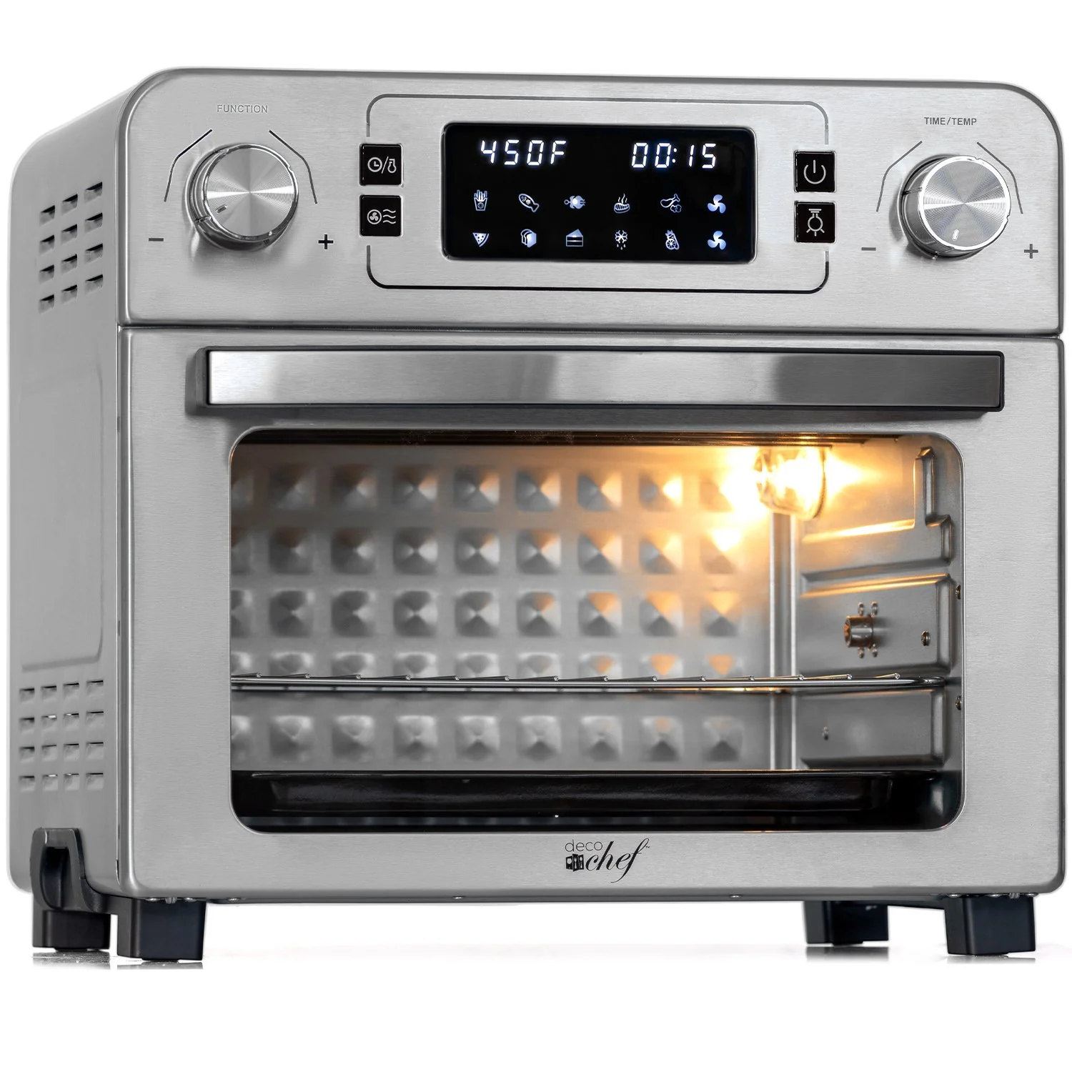 Deco Chef 24QT Countertop Toaster Air Fryer Oven + Bonus Deco Chef 16 Piece Knife Set - Image 3