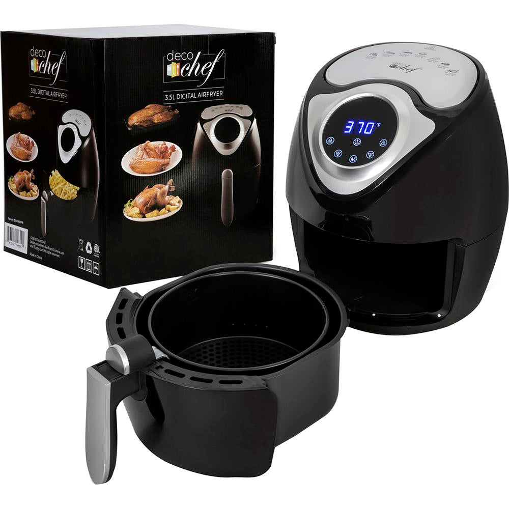 Deco Chef 3.7QT Electric Oil-Free Digital Air Fryer for Healthy Frying - Open Box - Image 12