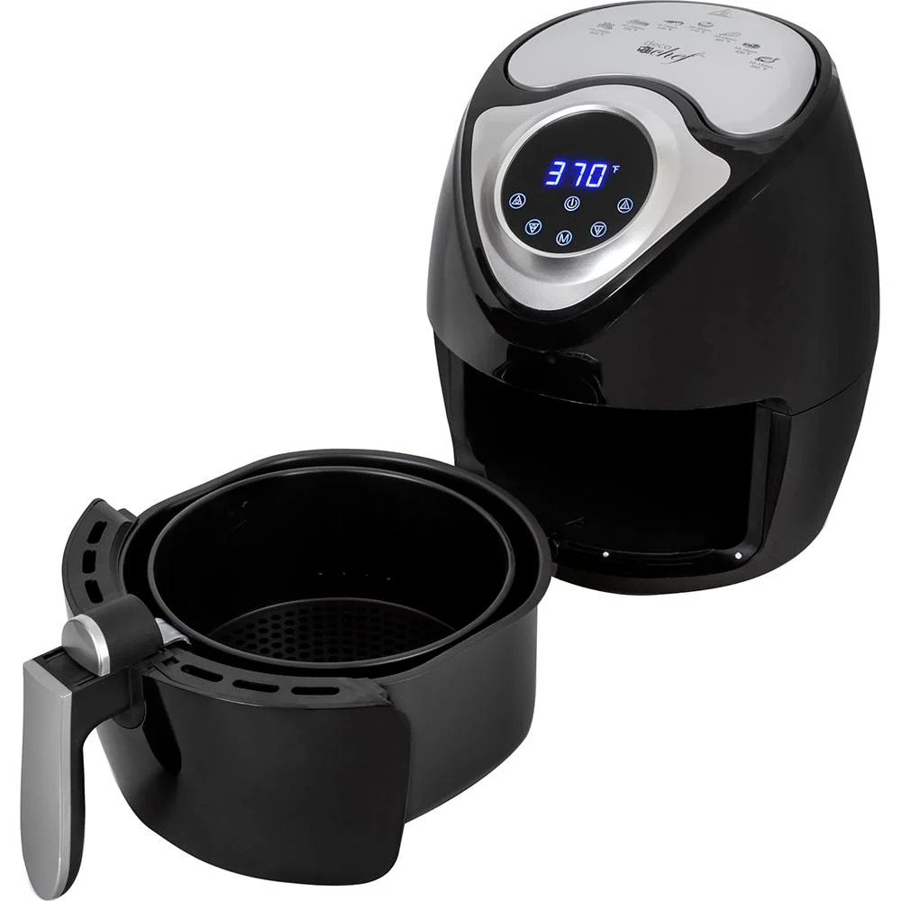 Deco Chef 3.7QT Electric Oil-Free Digital Air Fryer for Healthy Frying - Open Box - Image 3