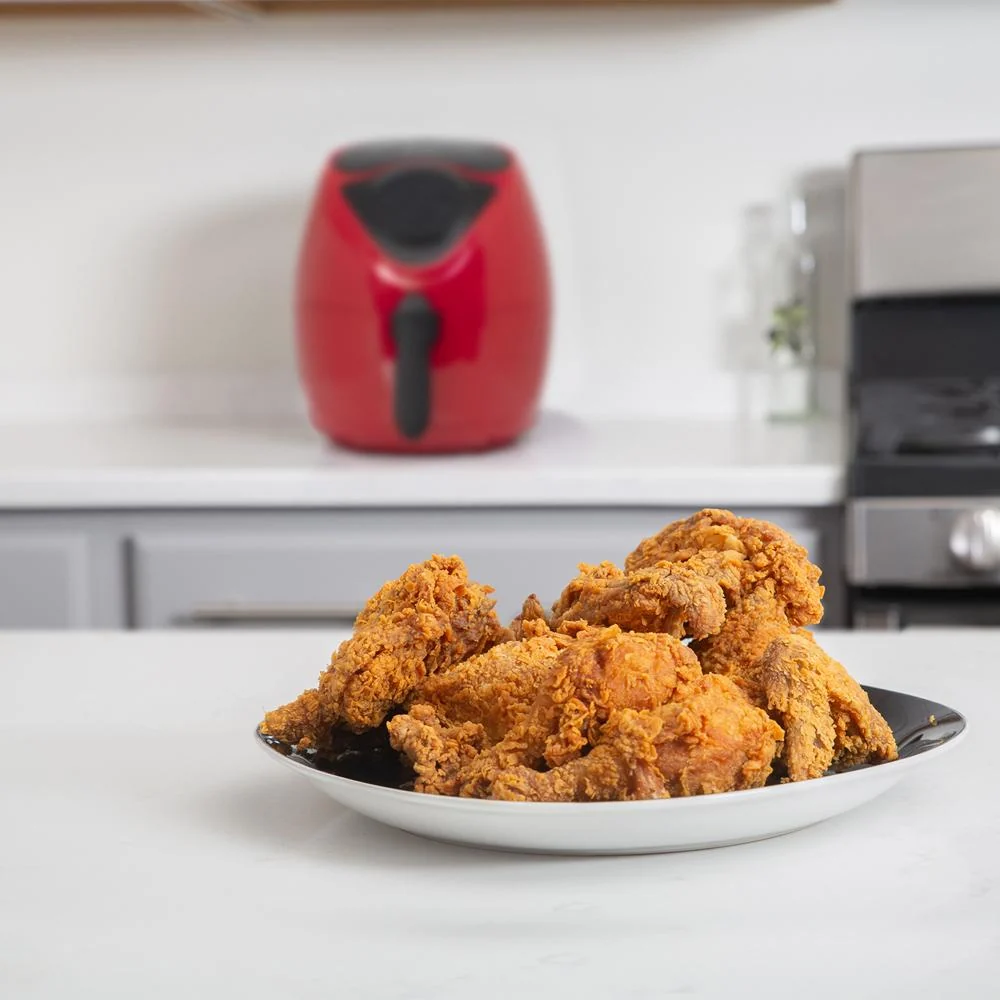 Deco Chef 3.7QT Electric Oil-Free Digital Air Fryer for Healthy Frying, Red - Open Box - Image 7