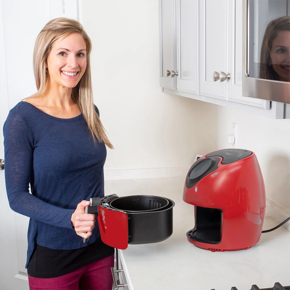 Deco Chef 3.7QT Electric Oil-Free Digital Air Fryer Red with Extended Warranty - Image 8
