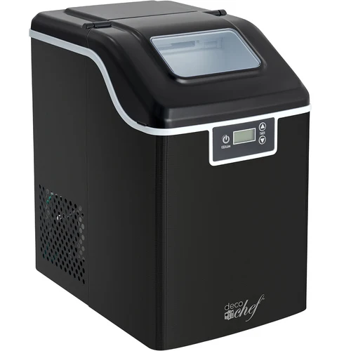 Deco Chef 44LB Countertop Nugget Ice Maker with 2.6LB Auto-Renew Basket 1.8LB/Hour, Black - Image 2