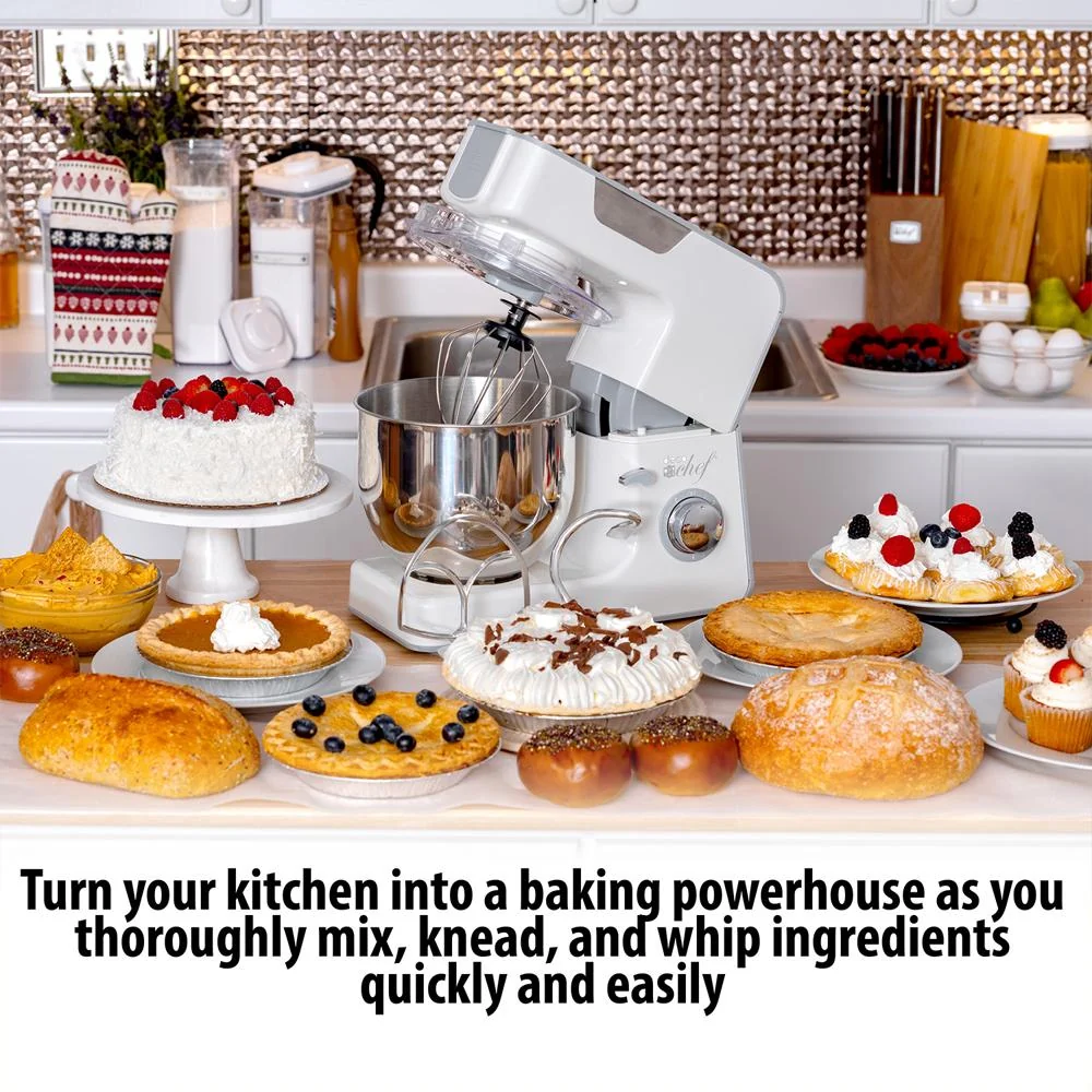 Deco Chef 5.5 QT Kitchen Stand Mixer 550W 8-Speed Motor with Extended Warranty - Image 3