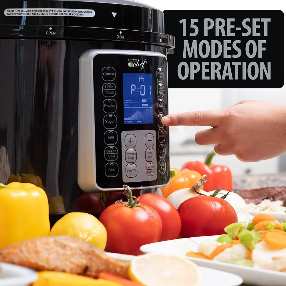 Deco Chef 6 QT 10-in-1 Pressure and Slow Cooker - Multi-Mode Cooking Open Box - Image 3