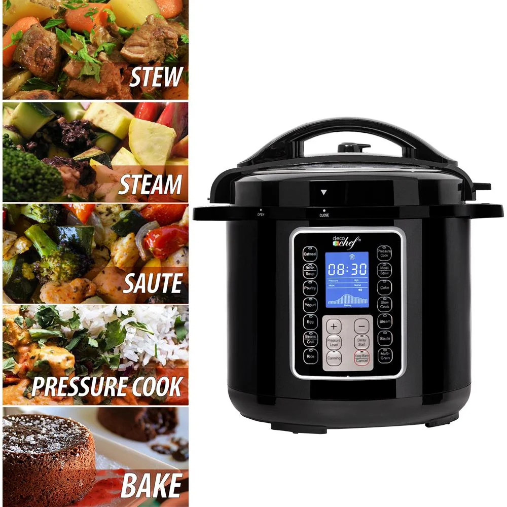 Deco Chef 6 QT 10-in-1 Pressure and Slow Cooker - Multi-Mode Cooking Open Box - Image 4