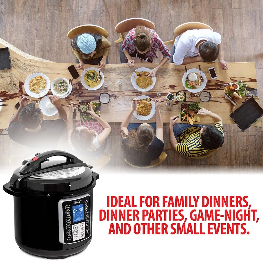 Deco Chef 6 QT 10-in-1 Pressure and Slow Cooker - Multi-Mode Cooking Open Box - Image 7