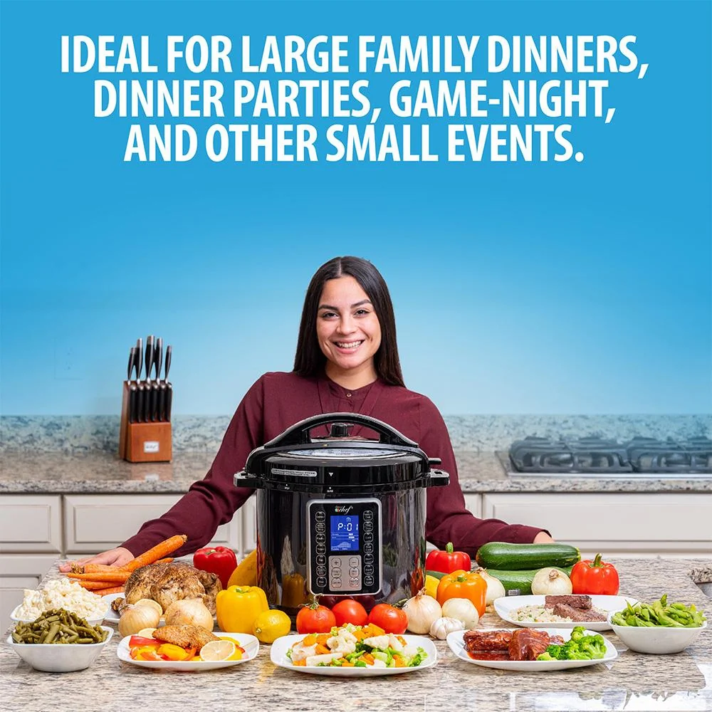 Deco Chef 6 QT 10-in-1 Pressure and Slow Cooker - Multi-Mode Cooking Open Box - Image 9