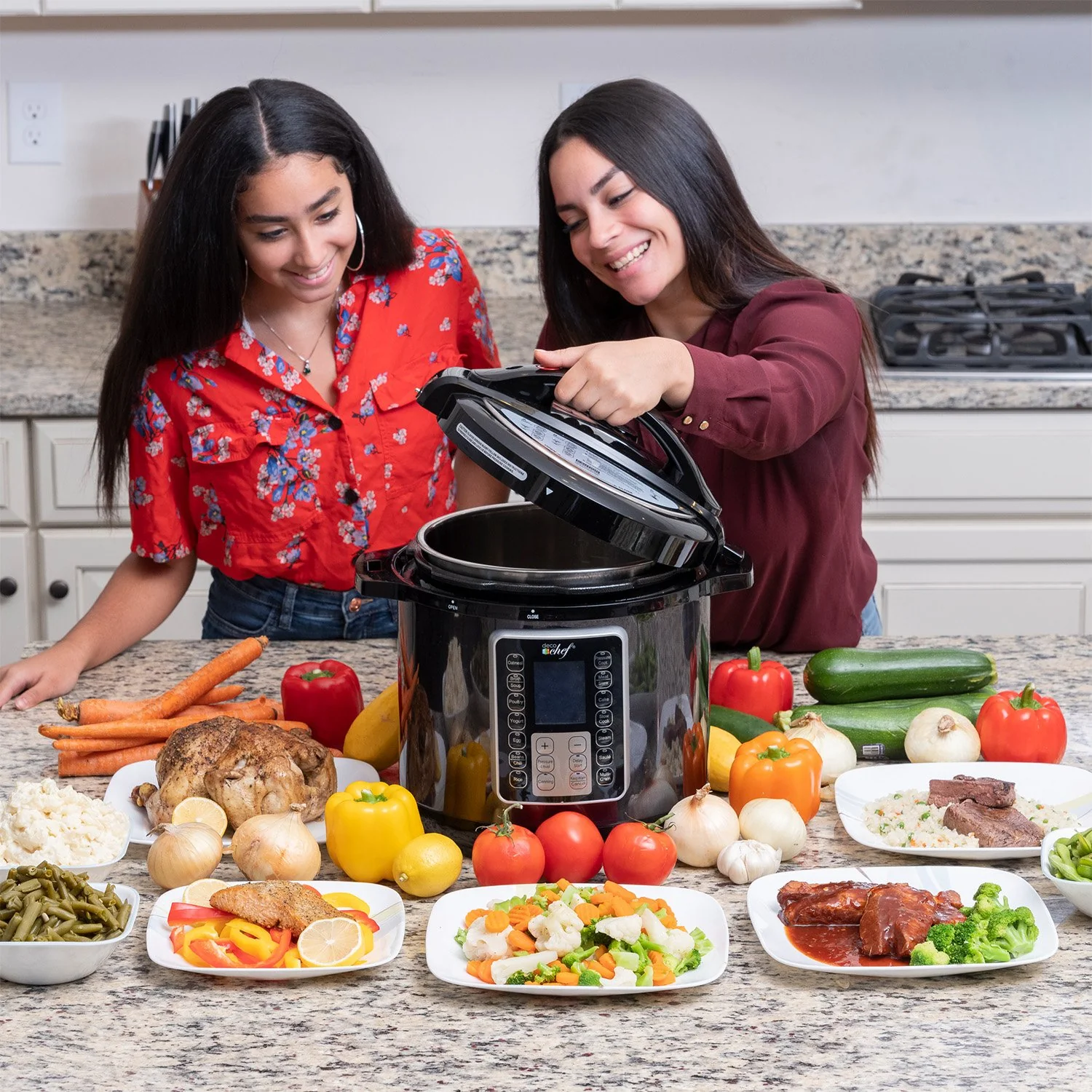 Deco Chef 6 QT 10-in-1 Pressure and Slow Cooker -  Multi-Mode Cooking with Accessories - Image 3