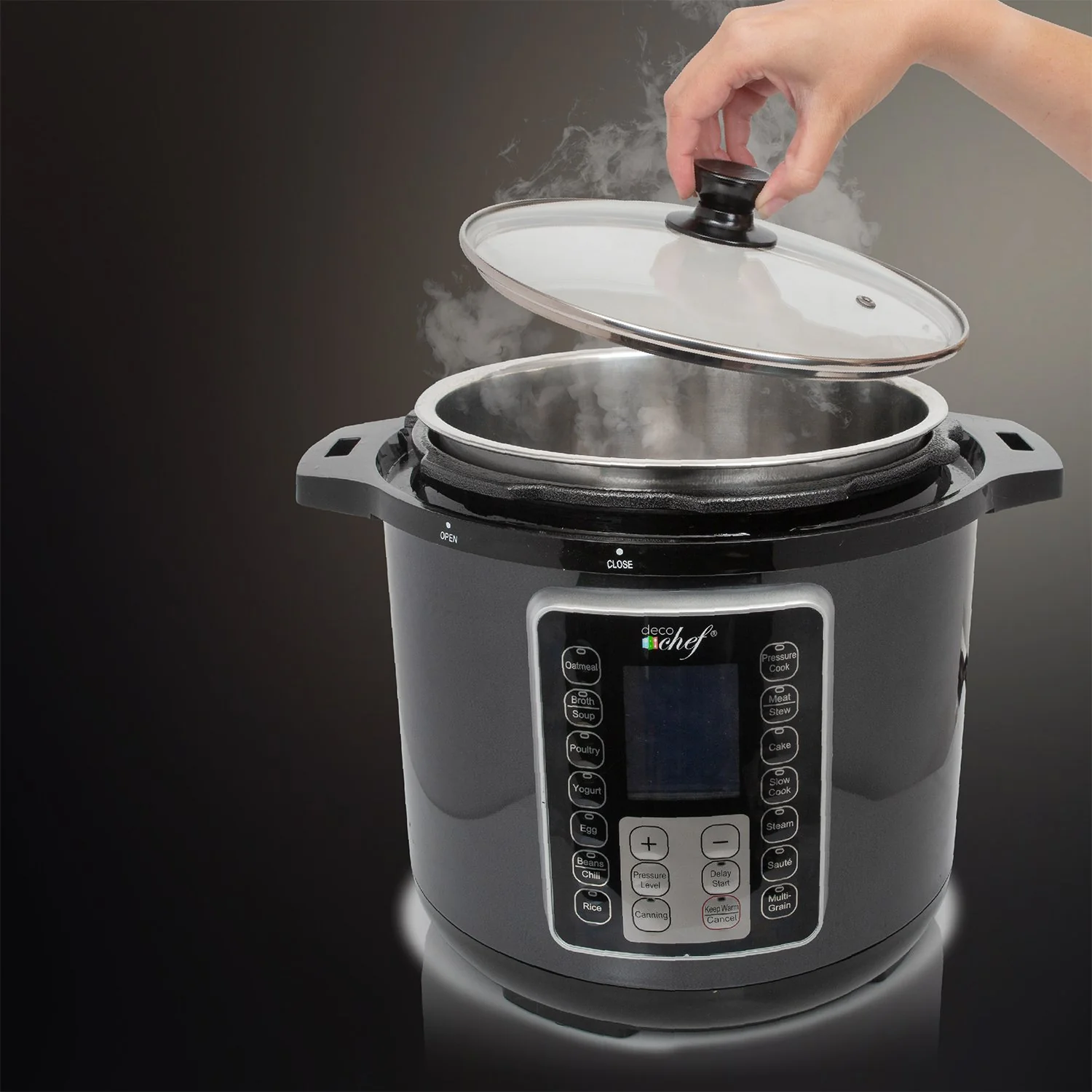 Deco Chef 8 QT 10-in-1 Pressure and Slow Cooker - Multi-Mode Cooking with Accessories - Image 12