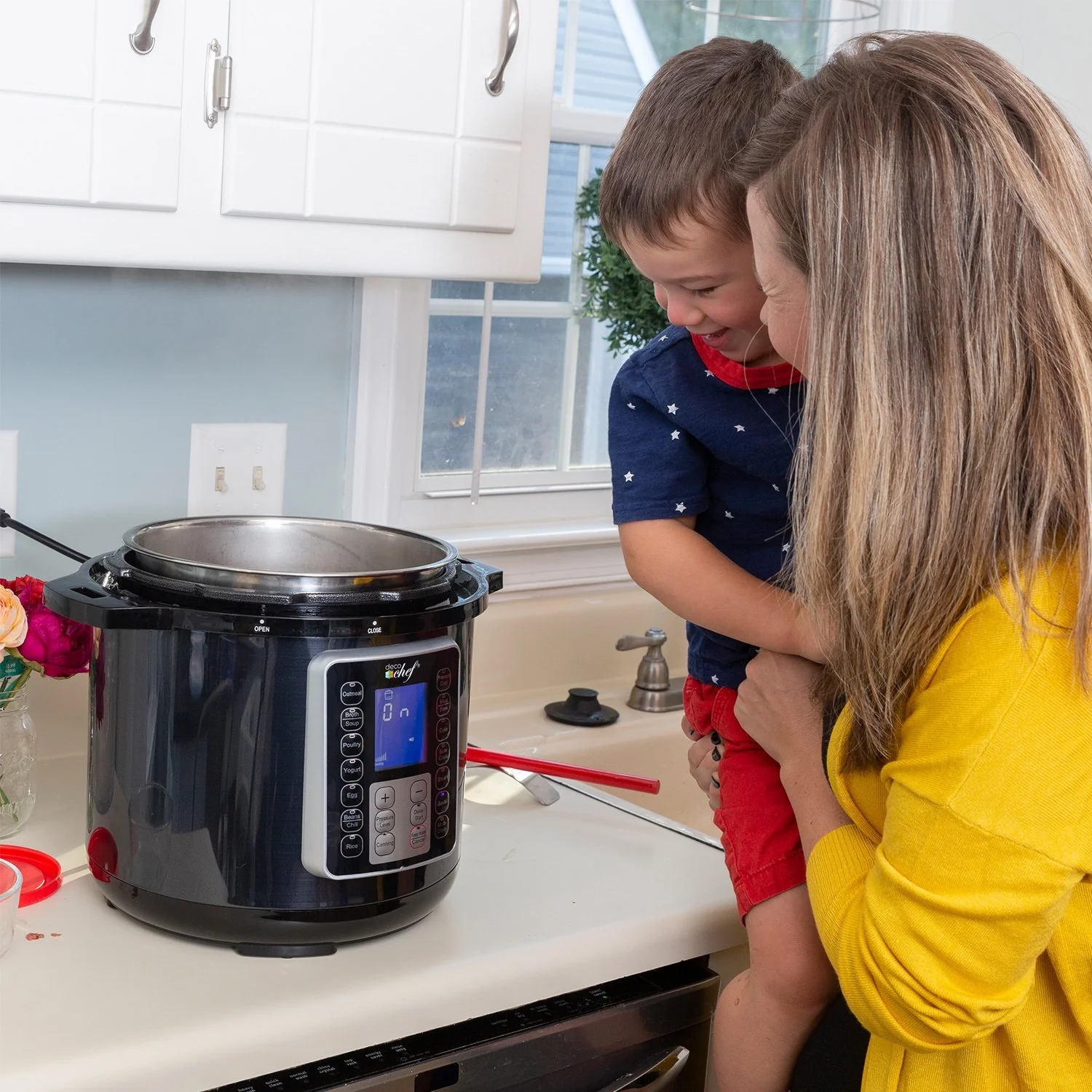 Deco Chef 8 QT 10-in-1 Pressure and Slow Cooker - Multi-Mode Cooking with Accessories - Image 2