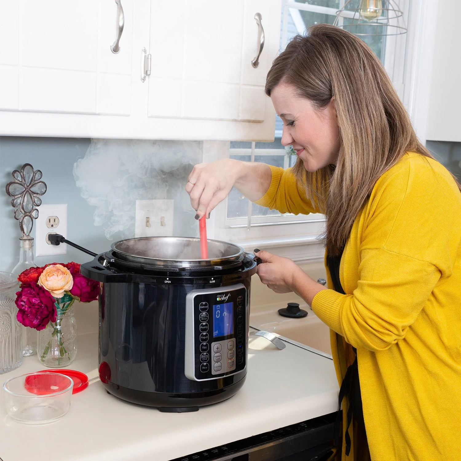 Deco Chef 8 QT 10-in-1 Pressure and Slow Cooker - Multi-Mode Cooking with Accessories - Image 3