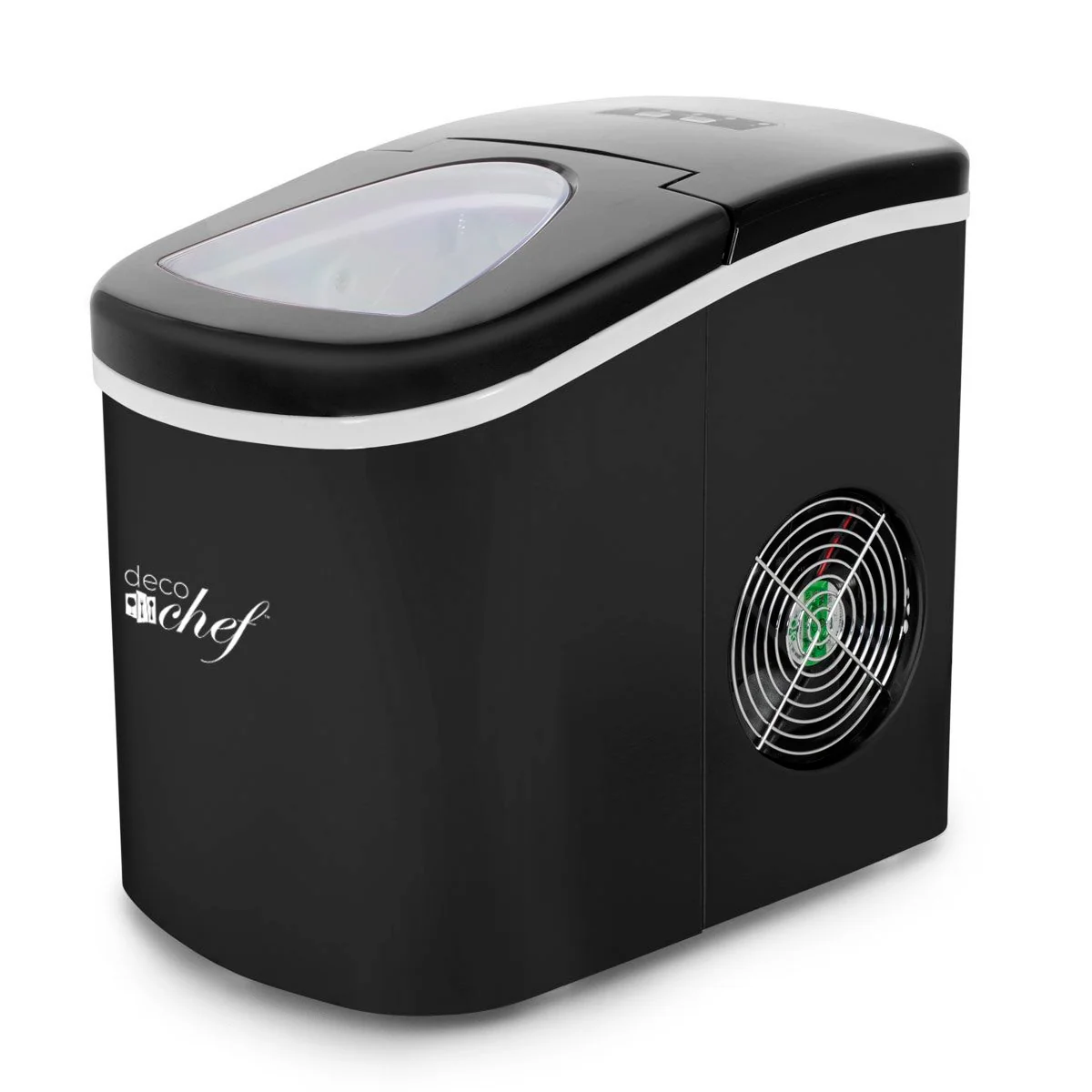 Deco Chef Black Compact Electric Top Load Ice Maker with The Smoothies Bible Recipe Book - Image 4