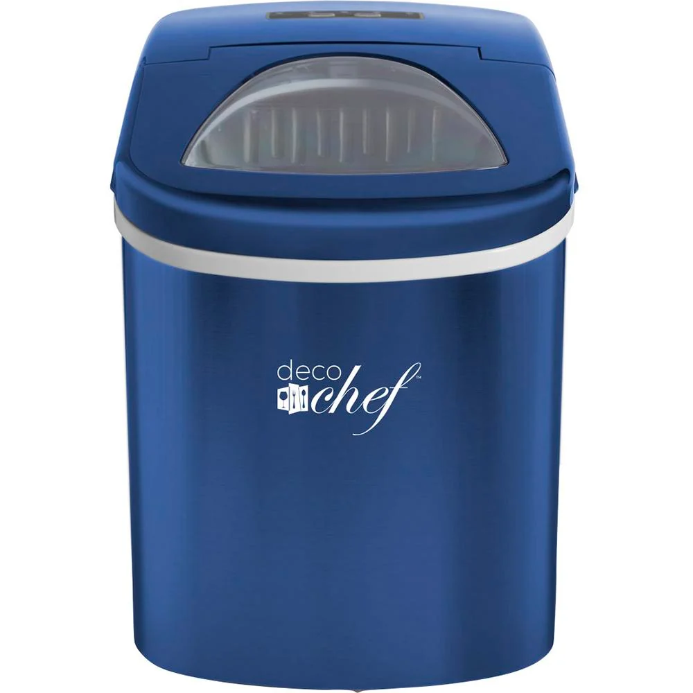 Deco Chef Blue Compact Electric Ice Maker | (IMBLU) | Top Load | 26 Lbs Per Day - Open Box - Image 3