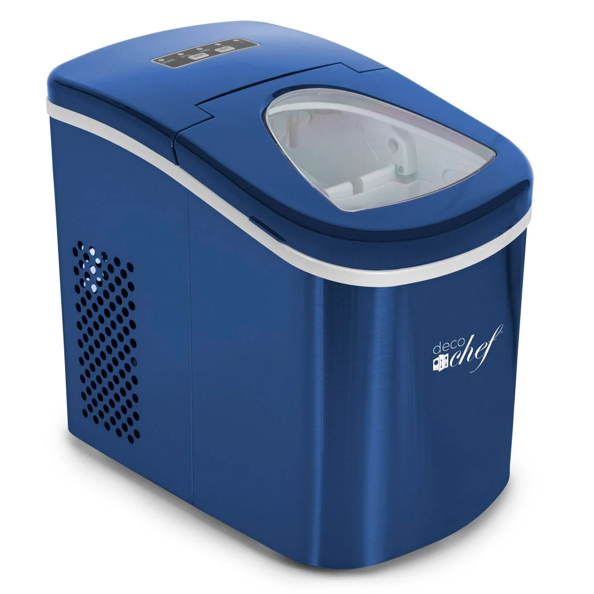Deco Chef Blue Compact Electric Top Load Ice Maker with The Smoothies Bible Recipe Book - Image 6