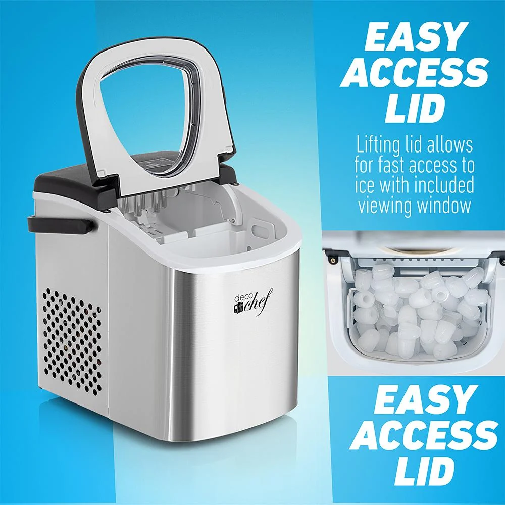 Deco Chef Compact Countertop Ice Maker with 26-lbs Capacity - PIM01STS - Open Box - Image 4
