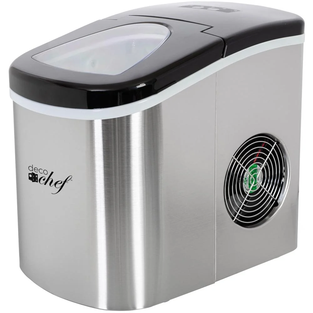 Deco Chef Compact Electric Ice Maker Stainless Steel + 1 Year Extended Warranty - Image 2