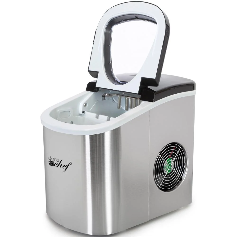 Deco Chef Compact Electric Ice Maker Stainless Steel + 1 Year Extended Warranty - Image 4