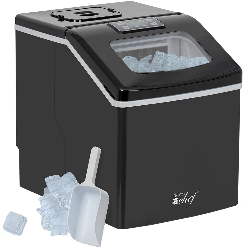 Deco Chef Countertop Portable Ice Maker 40 lb/Day Black with Extended Warranty - Image 2