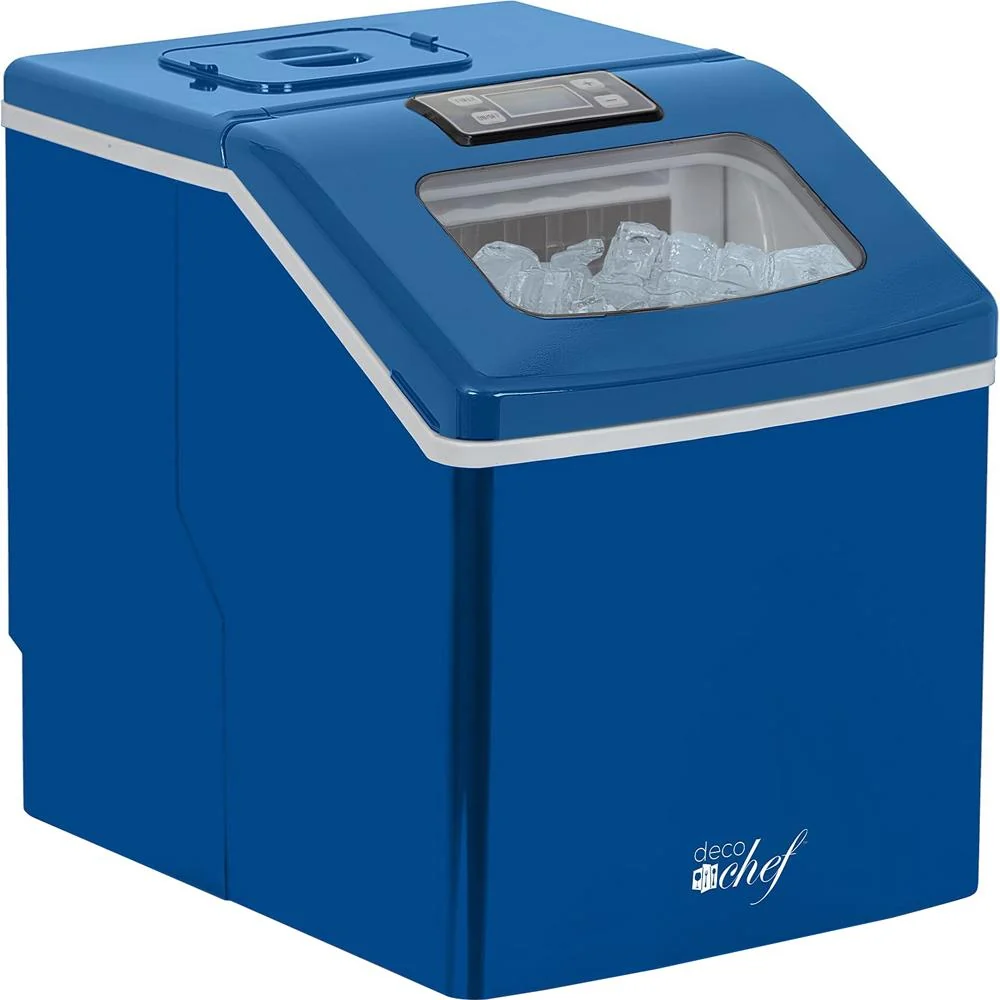 Deco Chef Countertop Portable Ice Maker for Home or Office; 40 lb/Day; Blue - Open Box - Image 2