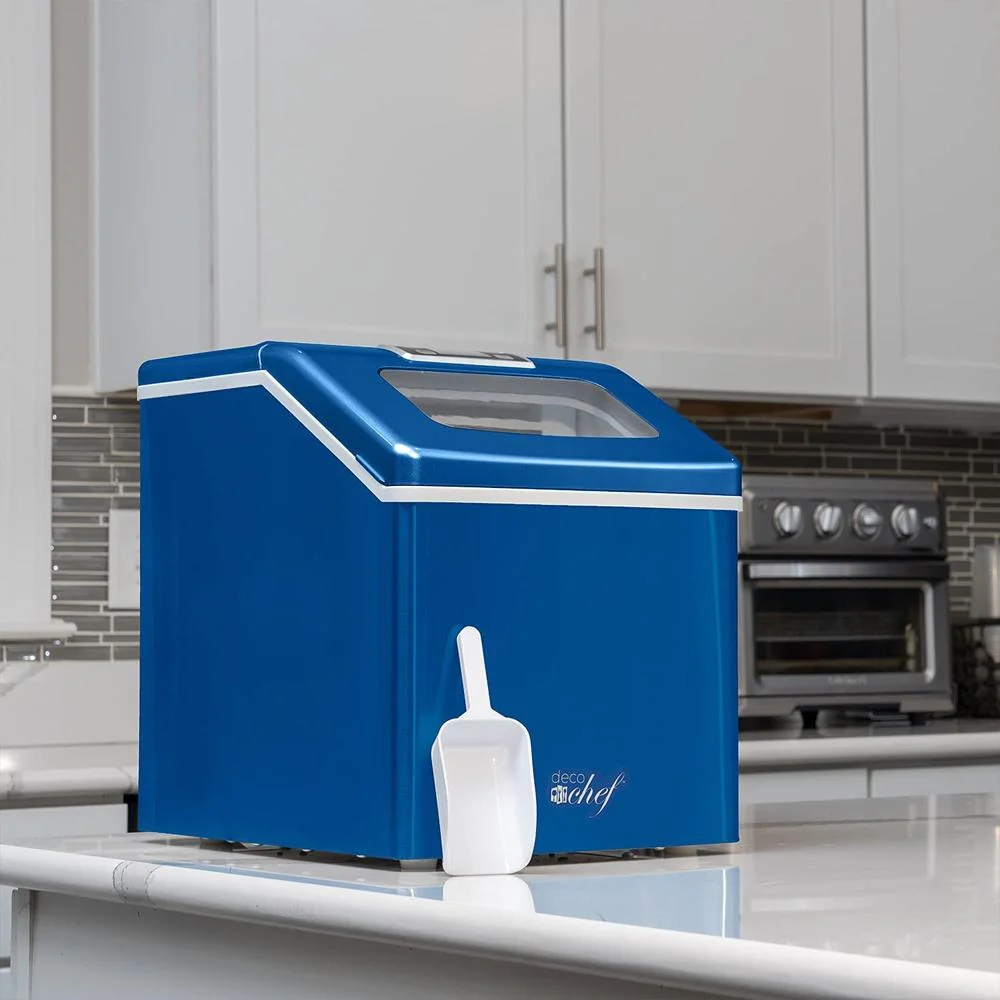 Deco Chef Countertop Portable Ice Maker for Home or Office; 40 lb/Day; Blue - Open Box - Image 4
