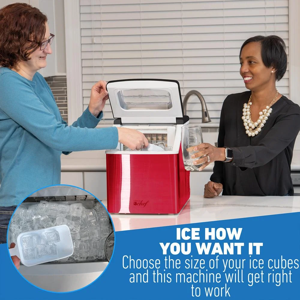 Deco Chef 40 lb/Day Countertop Portable Ice Maker for Home or Office - ICMRED - Open Box - Image 4