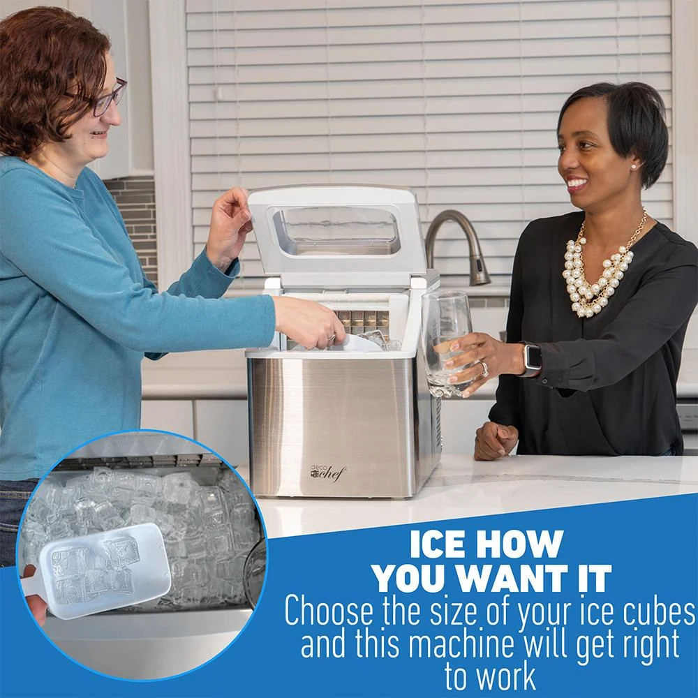Deco Chef Countertop Portable Ice Maker for Home or Office, 40 lb/Day Open Box - Image 7