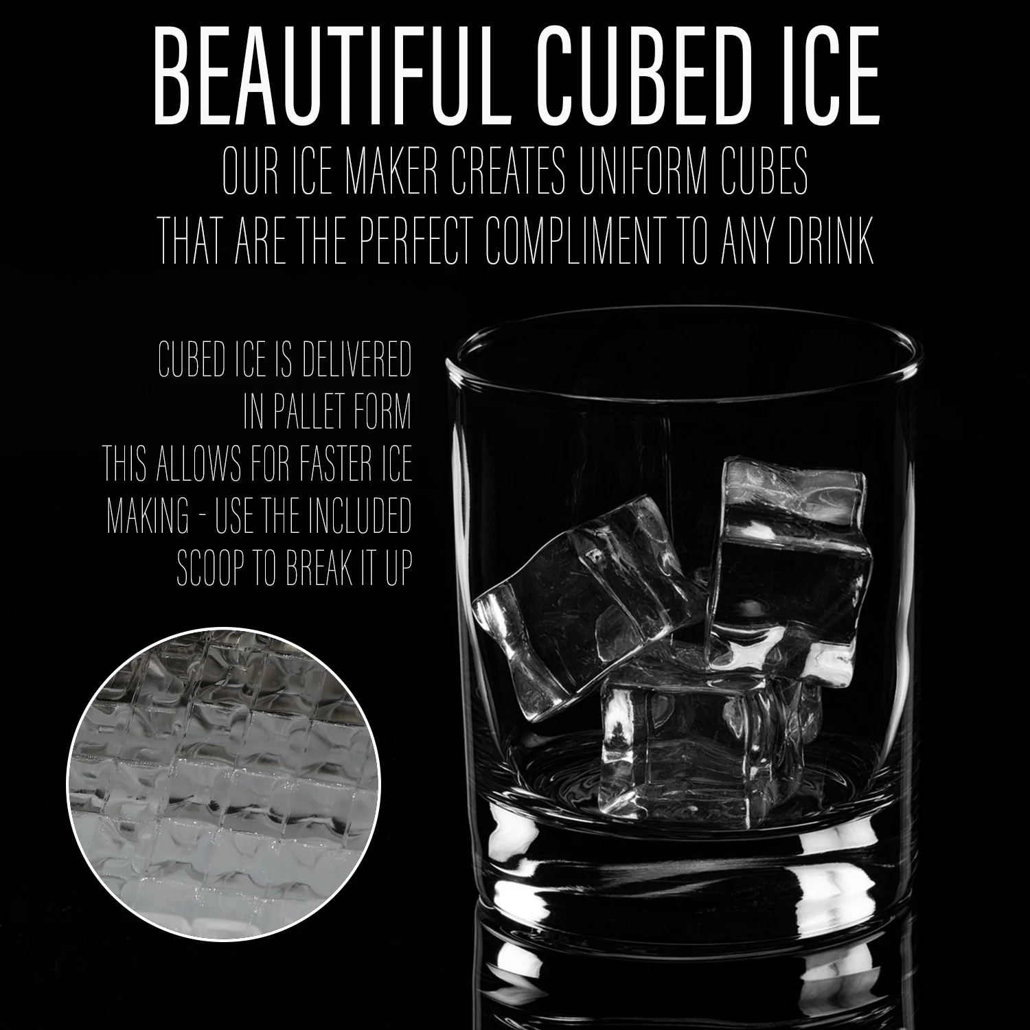 Deco Chef Countertop Portable Ice Maker for Home or Office, 40 lb/Day, Stainless Steel - Image 4