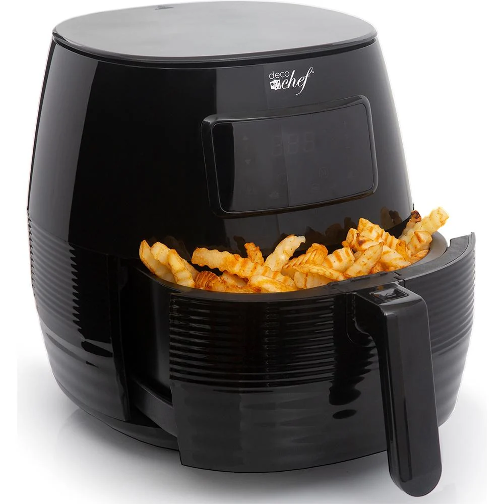 Deco Chef Digital 5.8QT Electric Air Fryer - Healthier & Faster Cooking - Black - Open Box - Image 10