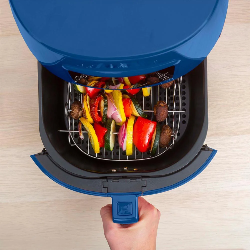 Deco Chef Digital 5.8QT Electric Air Fryer - Healthier & Faster Cooking - Blue - Open Box - Image 5