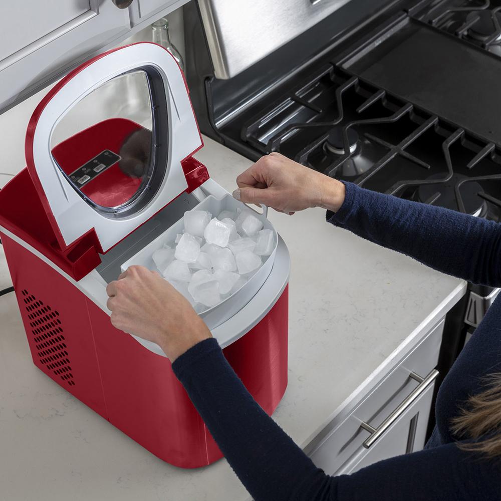 Deco Chef Electric Ice Maker (IMRED) Compact Top Load 26 Lbs. Per Day - Open Box - Image 10