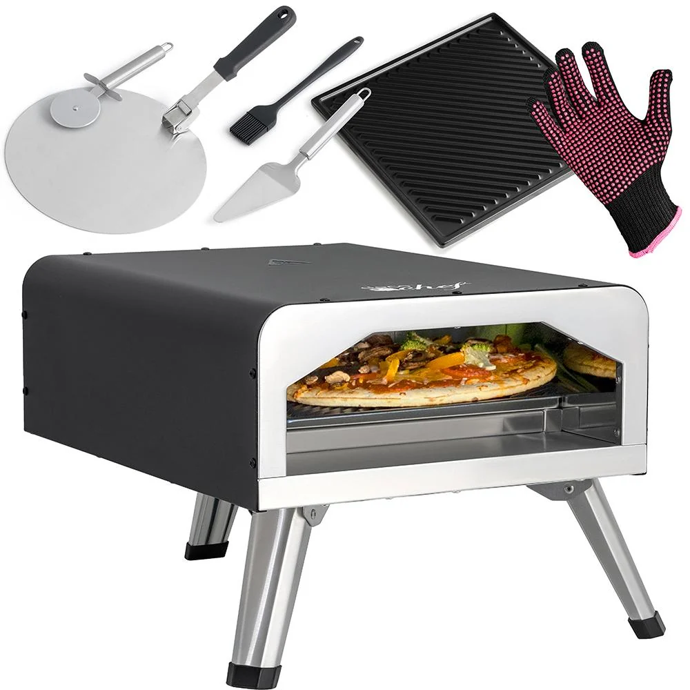 Deco Chef Electric Pizza Oven w/ 12" 2-in-1 Pizza Stone and Grill + Warranty Bundle - Image 3