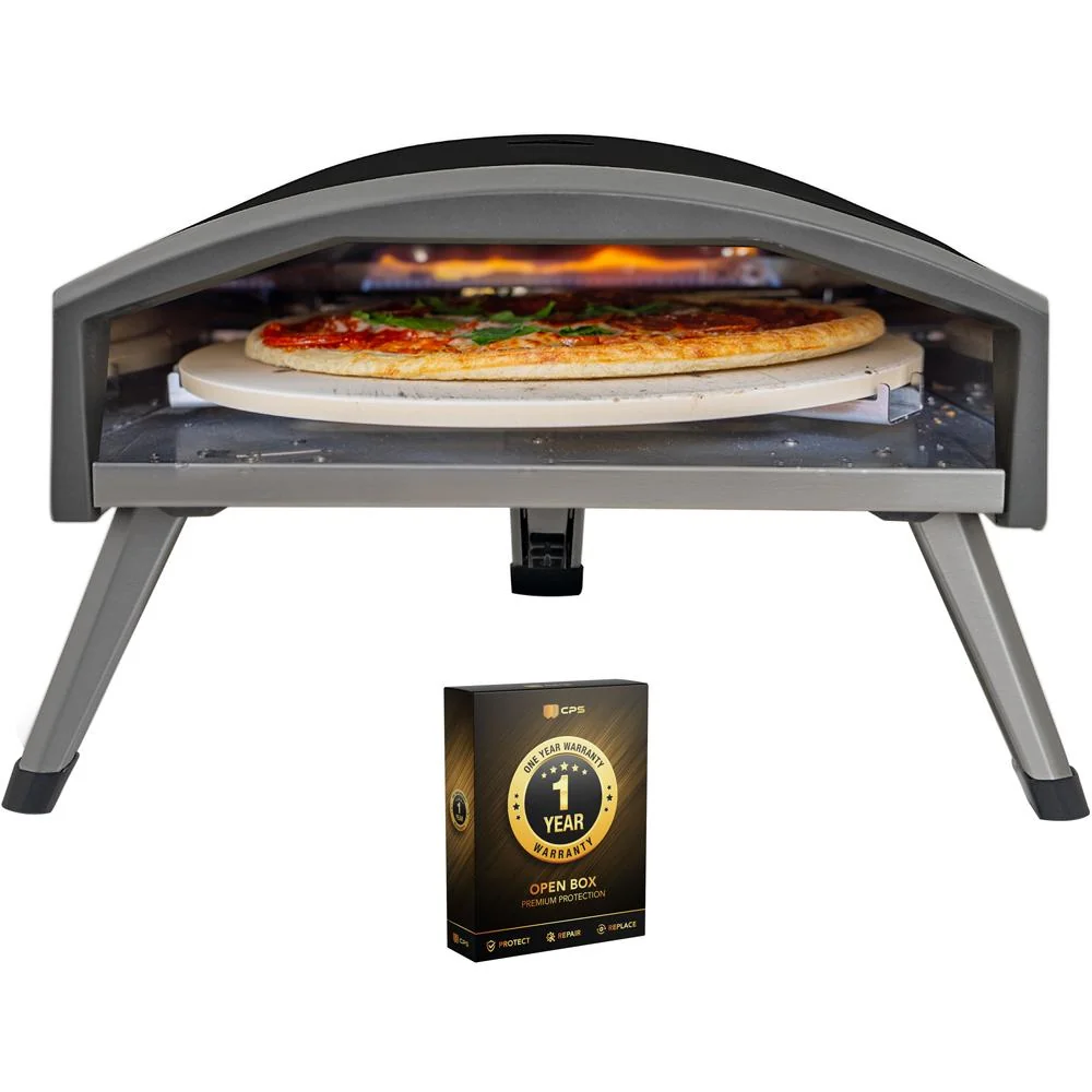 Deco Chef Outdoor Gas Pizza Oven, Portable Design, Black (Open Box) + 1 Year Warranty