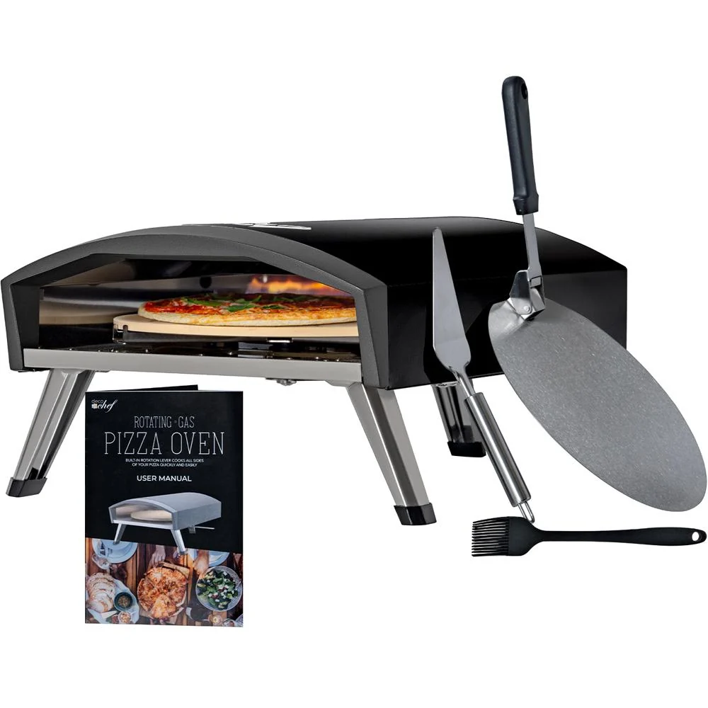 Deco Chef Outdoor Gas Pizza Oven, Portable Design, Black (Open Box) + 1 Year Warranty - Image 8