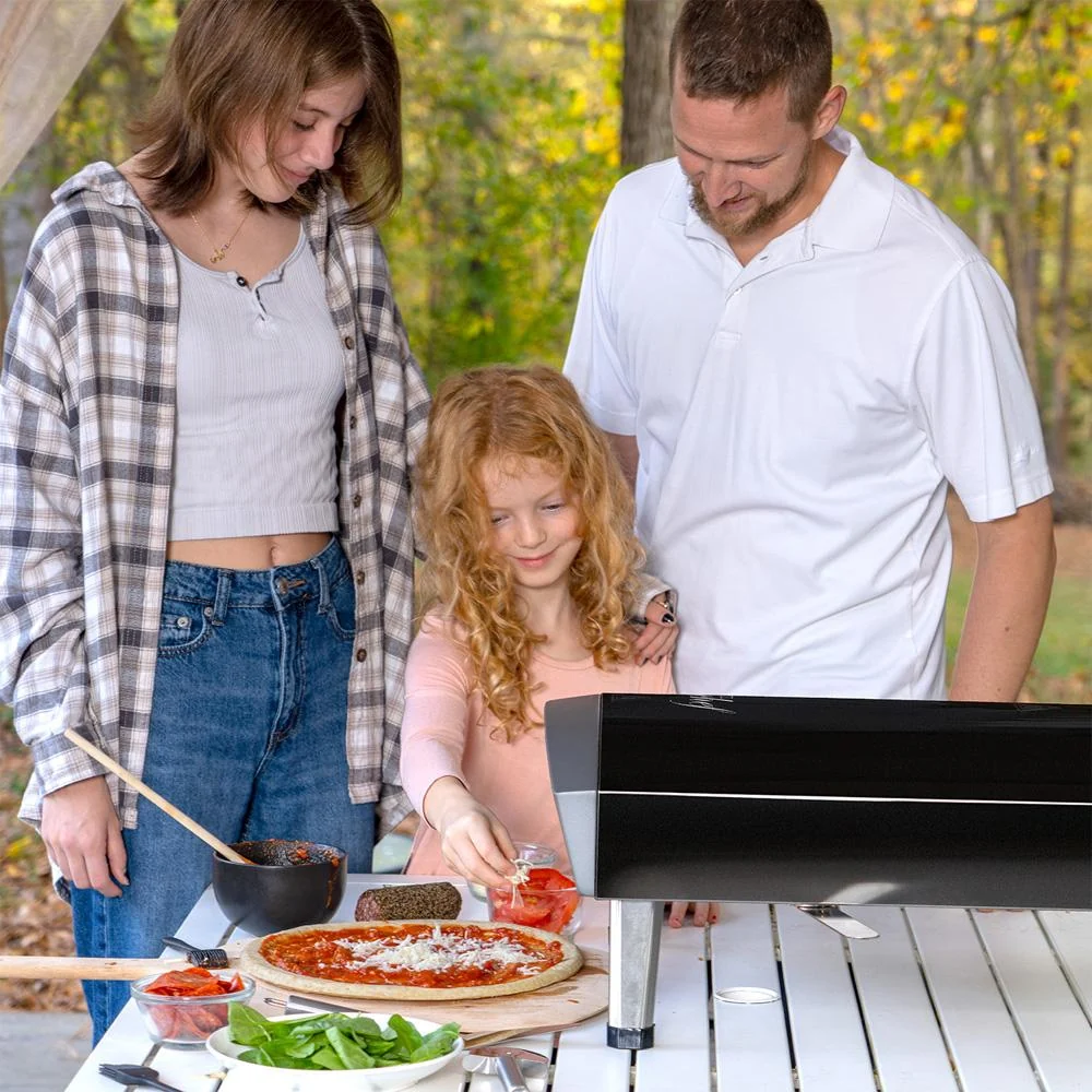 Deco Chef Portable Outdoor Gas Pizza Oven in Black - PRPO30BLK - Open Box - Image 3