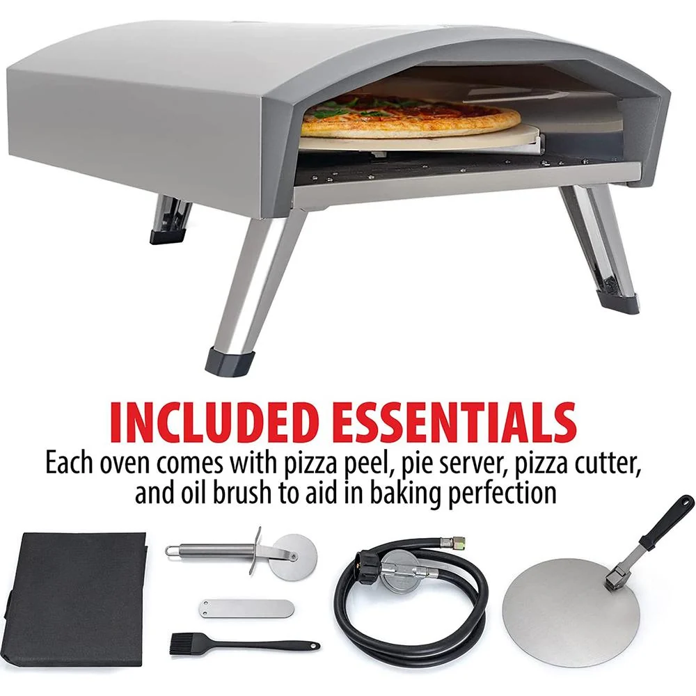 Deco Chef Portable Outdoor Gas Pizza Oven in Stainless - PRPO30STS - Open Box - Image 6