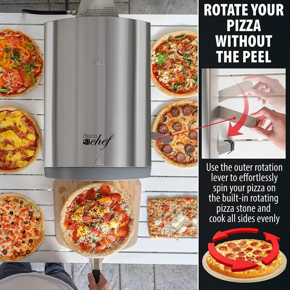 Deco Chef Outdoor Gas Pizza Oven Portable Stainless Open Box + 1 Year Warranty - Image 6