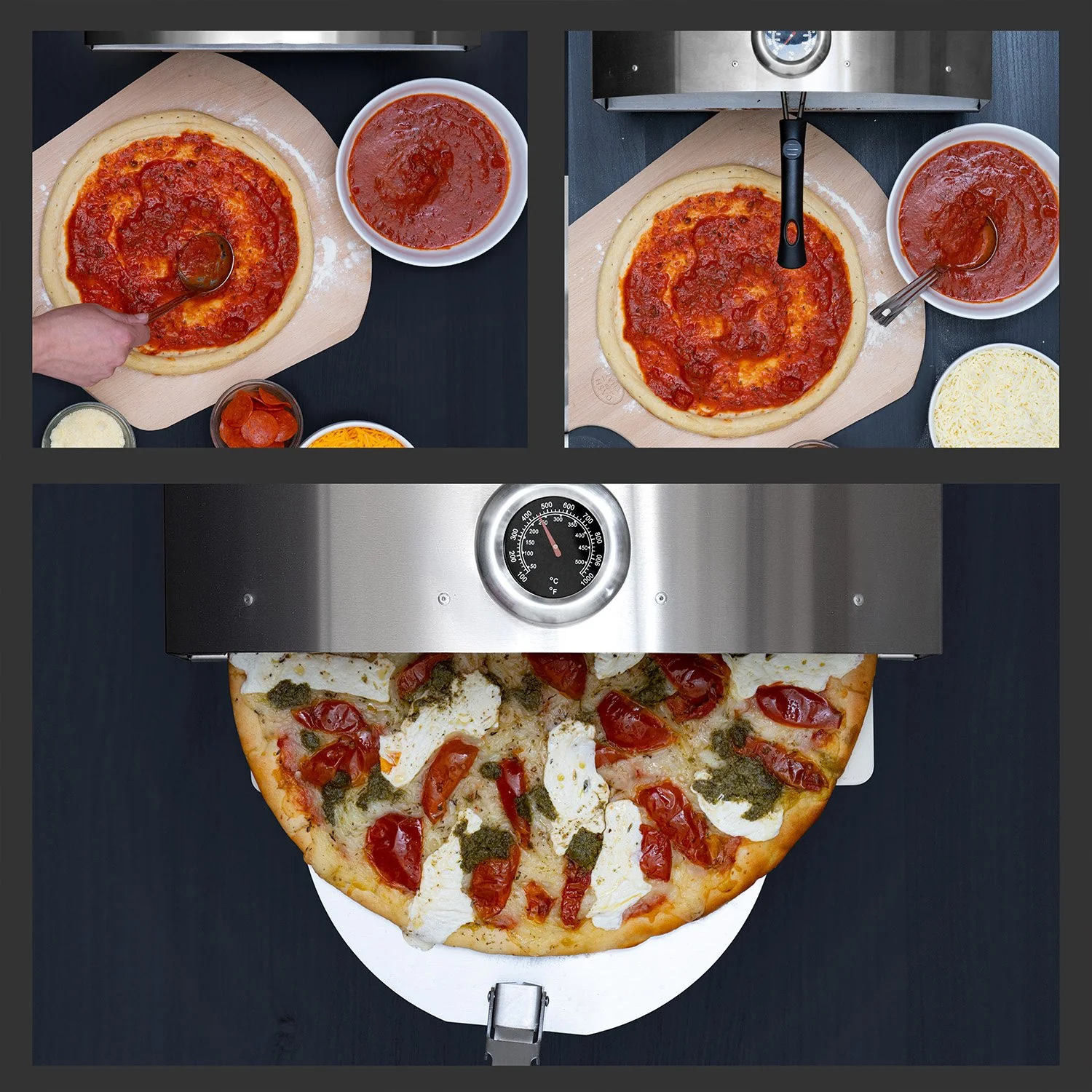 Deco Chef Portable Outdoor Pizza Oven with 2-in-1 Pellet Pizza & Grill Oven Functionality - Image 3