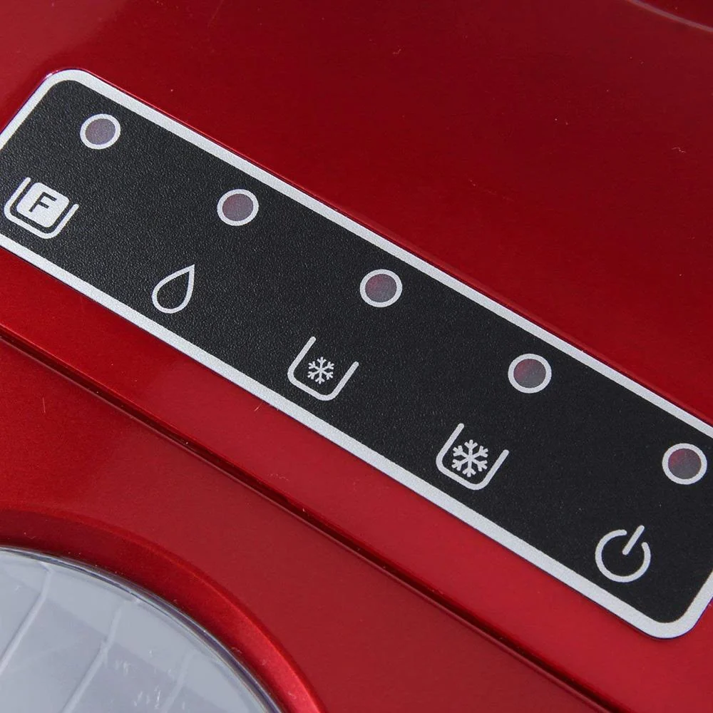 Deco Chef Red Compact Electric Top Load Ice Maker with The Smoothies Bible Recipe Book - Image 9