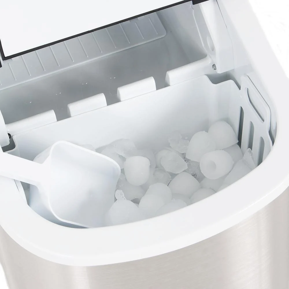 Deco Chef Stainless Steel Electric Top Load Ice Maker with The Smoothies Bible Recipe Book - Image 8