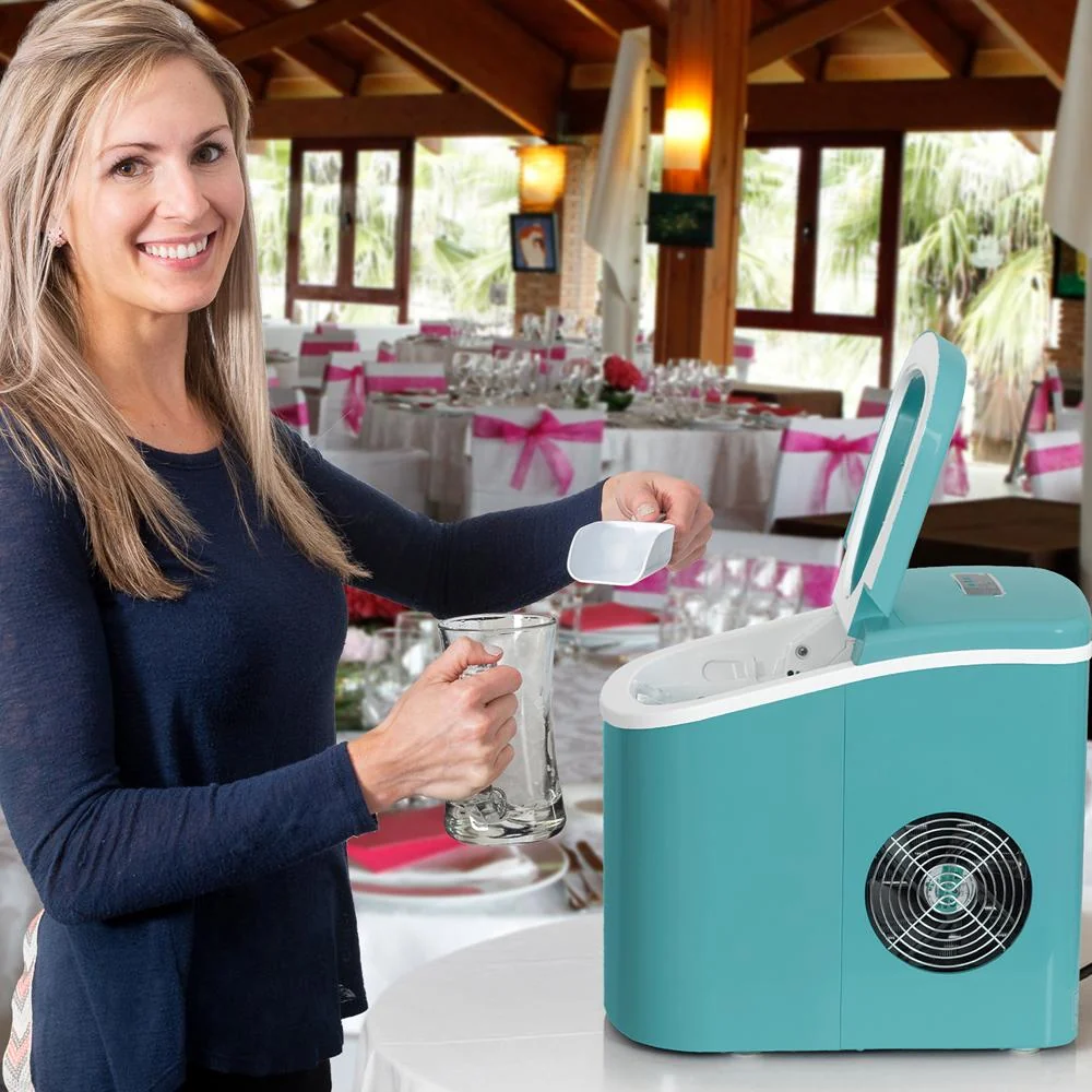 Deco Chef Turquoise Compact Electric Ice Make, 26 Lbs Per Day Open Box - Image 10