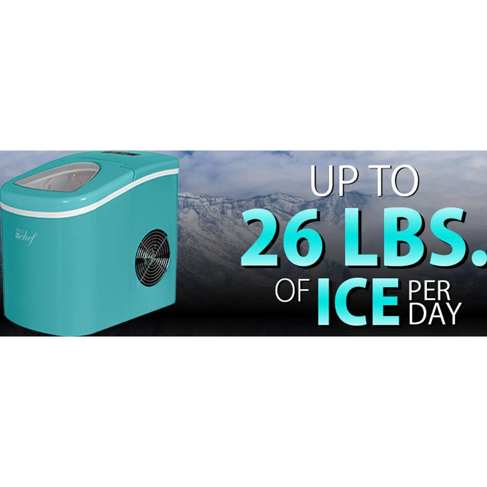 Deco Chef Turquoise Compact Electric Ice Make, 26 Lbs Per Day Open Box - Image 11