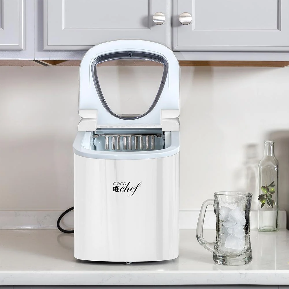 Deco Chef White Compact Electric Ice Maker | Top Load | 26 Lbs Per Day (Open Box) - Image 6