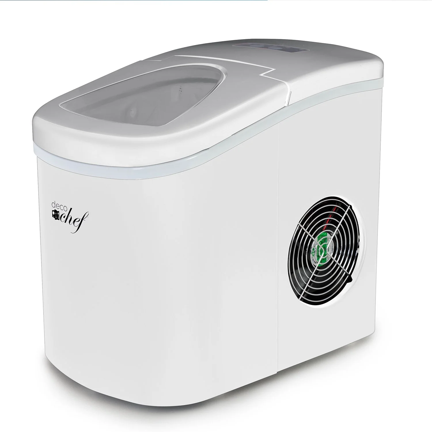 Deco Chef White Compact Electric Top Load Ice Maker with The Smoothies Bible Recipe Book - Image 11