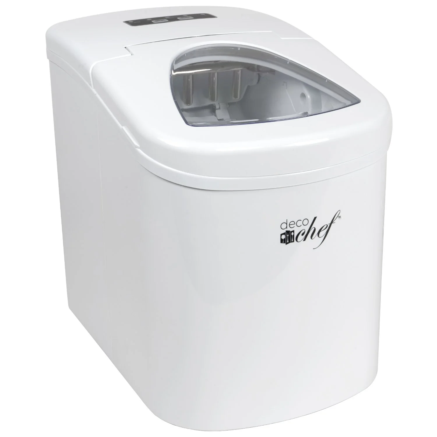 Deco Chef White Compact Electric Top Load Ice Maker with The Smoothies Bible Recipe Book - Image 5