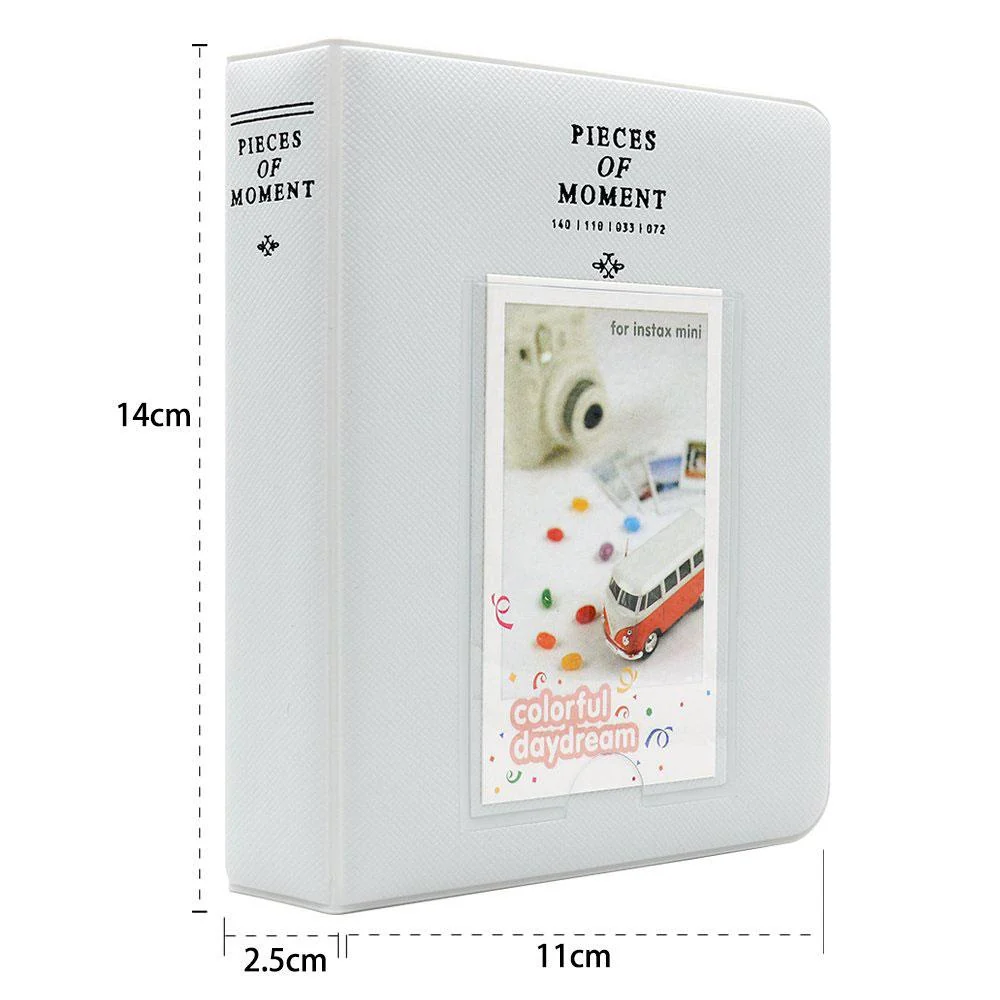 Deco Essentials 2" x 3" White 64 Page Photo Album - Fuji Instax Mini 70, 7s, 8, 90, 50, and 25s - Image 2