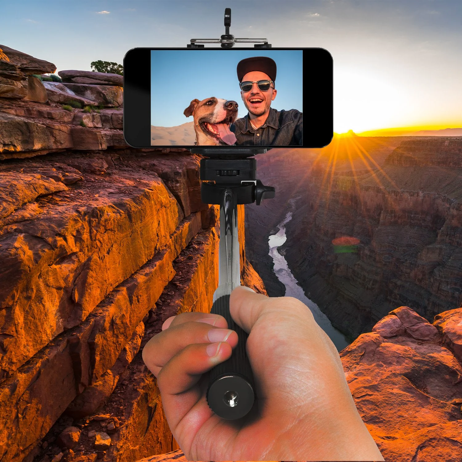 Deco Essentials 4-Pack Telescopic Metal 33" Selfie Stick w/ Tripod, Wireless Remote, iOS/Android - Image 11