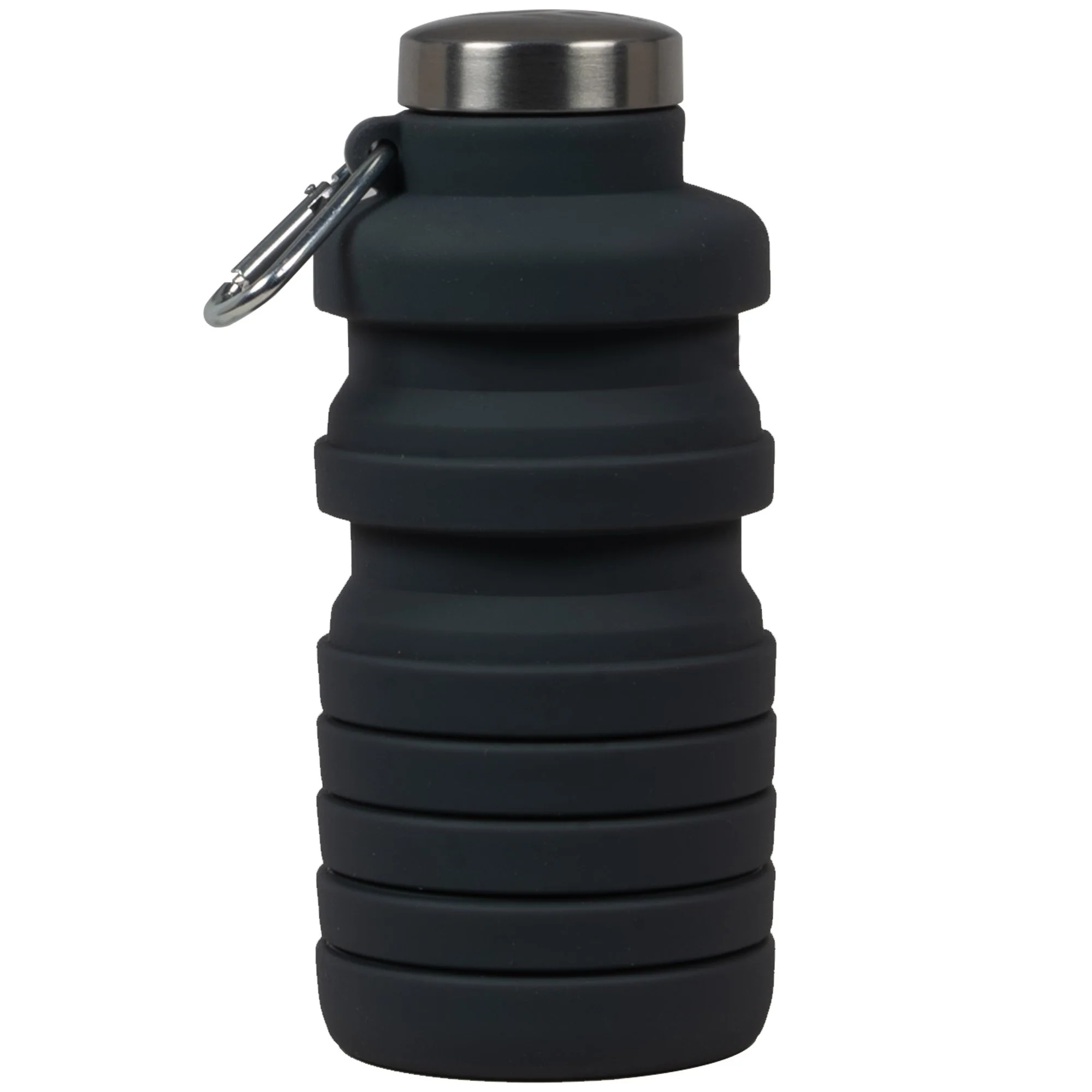 Deco Essentials Collapsable Water Bottle BPA Free 24oz (Gray/Stainless) - Image 2