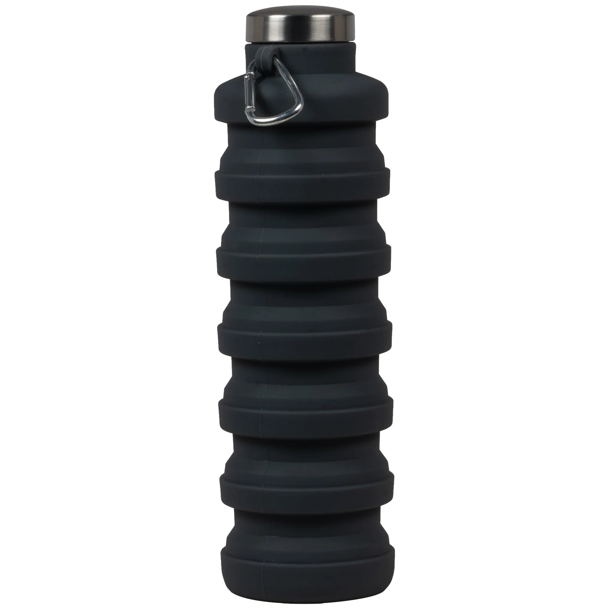 Deco Essentials Collapsable Water Bottle BPA Free 24oz (Gray/Stainless) - Image 3