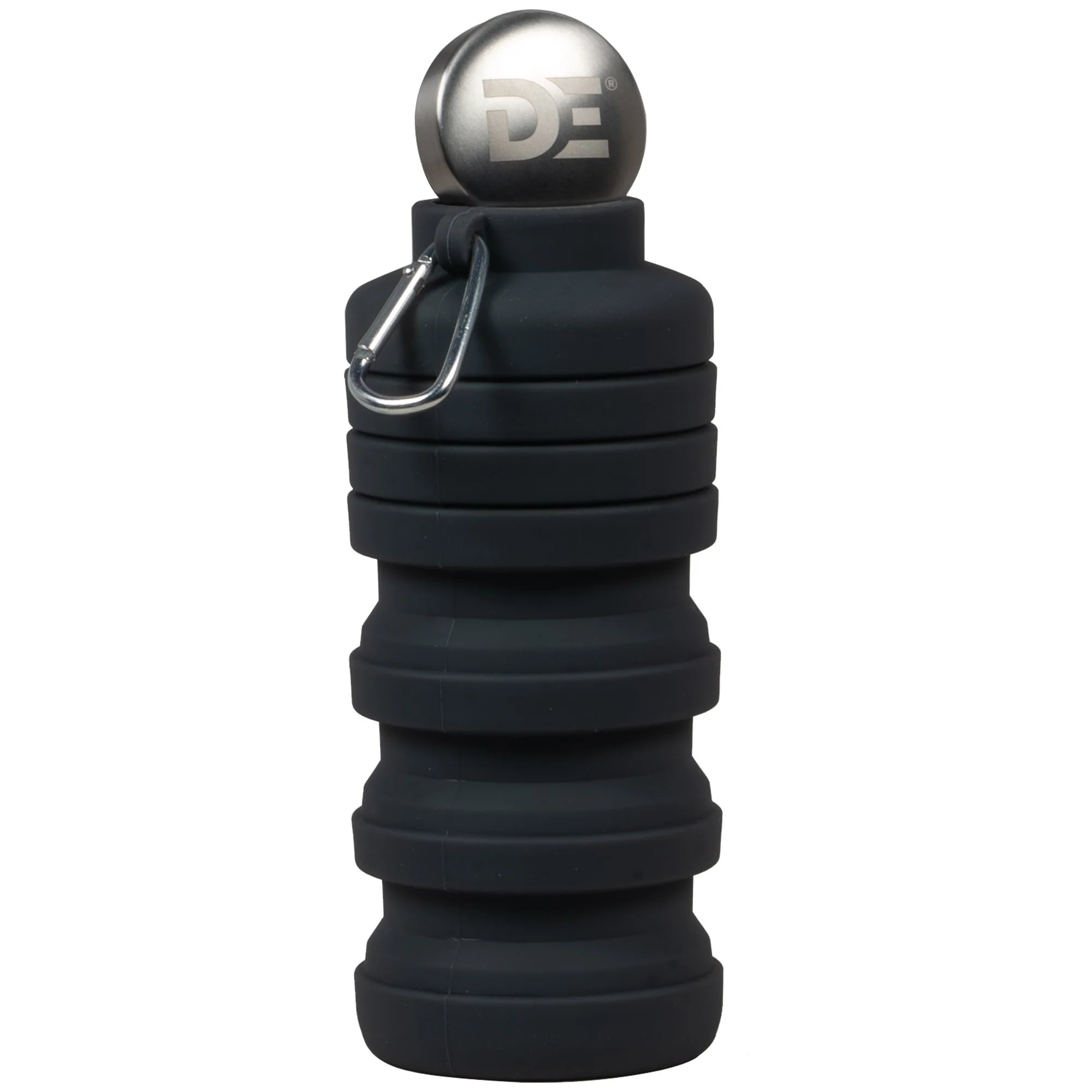 Deco Essentials Collapsable Water Bottle BPA Free 24oz (Gray/Stainless) - Image 4