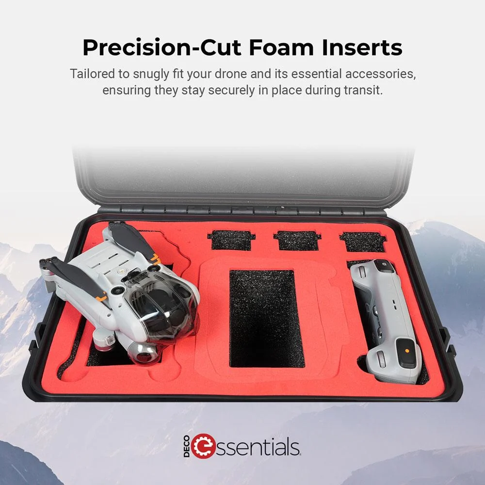 Deco Essentials Compact Hard Carry Travel Case for DJI Mini 4 Pro - Image 3